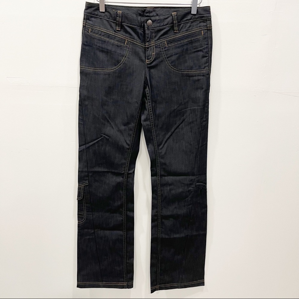 Athleta Dry Dipper Cargo Jeans Style 129129 Size 6 Tall